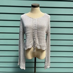 By Together Bonita Crochet Sweater Top